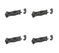 Loops 4 Pack Antique Straight Bolts 125mm In Elegant Black Finish For Home Decor - Door Bolt Lock