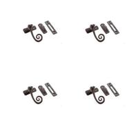 Loops 4 Pack Beeswax Range Curly Tail Casement Fasteners 90X55mm - Durable & Stylish Design - Window Handle