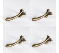 Loops 4 Pack - Bulb Ended Casement Window Fastener - 98mm Handle 45mm Centres Florentine Bronze