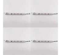 Loops 4 Pack - Bulb Ended Casement Window Stay 253 X 16mm Polished Chrome Pear Drop Handle Bar