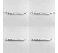 Loops 4 Pack - Bulb Ended Casement Window Stay 253 X 16mm Satin Chrome Pear Drop Handle Bar