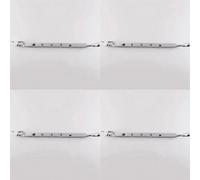 Loops 4 Pack - Bulb Ended Casement Window Stay 305 X 16mm Polished Brass Pear Drop Handle Bar