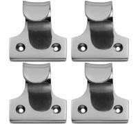 Loops 4 Pack - Cast Sash Window Lift Pull Handle 32mm Fixing Centres 48 X 45mm Polished Chrome