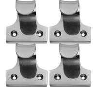 Loops 4 Pack - Cast Sash Window Lift Pull Handle 32mm Fixing Centres 48 X 45mm Satin Chrome