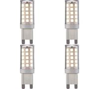 Loops 4 Pack Clear & White 3.5W G9 Smd Led Light Bulb - Non-Dimmable Cool White - 400Lm 4000K