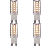 Loops 4 Pack Clear & White 3.5W G9 Smd Led Light Bulb - Non-Dimmable Warm White - 400Lm 3000K