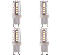 Loops 4 Pack Clear & White 3.7W G9 Smd Led Light Bulb - Dimmable Warm White - 470Lm 3000K
