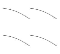 Loops 4 Pack | Curved Bow Cabinet Pull Handle - 338 x 10mm - 288mm Fixing Centres - Chrome | Cabinet Pull Handle - Wardrobe Cupboard Door Handle - Suitable for Lightweight Internal Doors