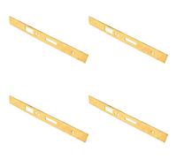 Loops 4 Pack - Din Escape Lock Door Frame Forend Strike & Fixing Pack Set- Brass Pvd Square
