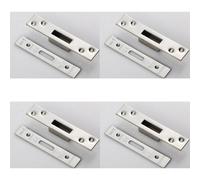 Loops 4 Pack - Door Forend Strike And Fixing Pack Setfor Bs 5 Lever Deadlock - Bright Steel Square