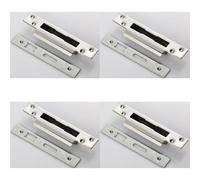 Loops 4 Pack - Door Forend Strike And Fixing Pack Setfor Bs 5 Lever Sashlock - Bright Steel Square