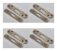 Loops 4 Pack - Door Frame Forend Strike And Fixing Pack Setfor Deadlocks - Antique Brass Radius