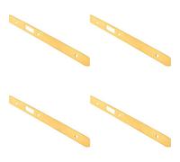 Loops 4 Pack - Door Frame Forend Strike & Fixing Pack Setdin Latch - Brass Pvd Radius 235X24mm