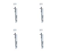 Loops 4 Pack Durable Aluminium Lever Action Flushbolts - 152X19mm Satin Anodised Finish