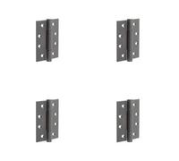 Loops 4 Pack Durable Dark Bronze Stainless Steel Grade 13 Polymer Bearing Hinge With 3 Knuckles - 30/60 Fire Door Hinge