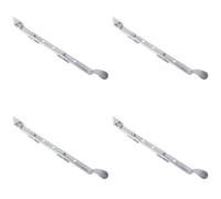 Loops 4 Pack Durable Victorian Casement Stays 300mm In Elegant Satin Chrome Finish - Window Peg Bar