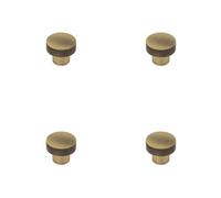 Loops 4 Pack Elegant 30mm Antique Brass Cupboard Knob For Stylish Interiors - Kitchen Cabinet Knob