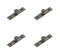 Loops 4 Pack Elegant 30mm Dark Bronze Cupboard Knob For Stylish Interiors Kitchen Cabinet Knob