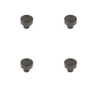 Loops 4 Pack Elegant 30mm Dark Bronze Cupboard Knob For Stylish Interiors Kitchen - Cabinet Knob