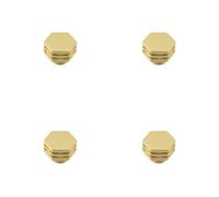 Loops 4 Pack Elegant 30mm Satin Brass Cupboard Knob For Modern Interiors - Kitchen Cabinet Knob