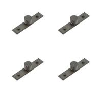 Loops 4 Pack Elegant 30mm Stepped Dark Bronze Cupboard Knob For Stylish Interiors - Kitchen Cabinet Knob