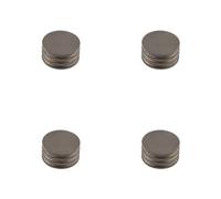 Loops 4 Pack Elegant 40mm Dark Bronze Cupboard Knob For Modern Spaces - Kitchen Cabinet Knob