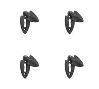 Loops 4 Pack Elegant Antique Black Covered Escutcheon - 50mm Decorative Hardware - Key Hole Cover