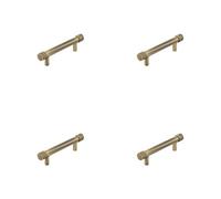 Loops 4 Pack Elegant Antique Brass Cabinet Handle With 96mm Centers Kitchen Drawer - Pull Handle