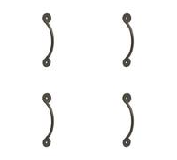 Loops 4 Pack Elegant Beeswax Bow Cabinet Handle - 138X38mm - Kitchen Drawer Pull Handle