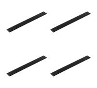 Loops 4 PACK Elegant Black Backplate for Cabinet Handle 268x30mm - Premium Quality Brass - Kitchen Drawer Pull Handle