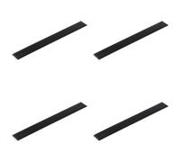 Loops 4 Pack Elegant Black Backplate For Cabinet Handle 268X30mm - Premium Quality Brass - Kitchen Drawer Pull Handle