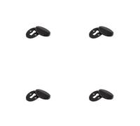 Loops 4 Pack Elegant Black Oval Covered Escutcheon 50X31X9mm For Doors - Key Hole Cover