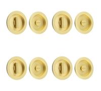 Loops 4 Pack Elegant Circular Turn & Release In Satin Brass For Modern Homes - Door Handle