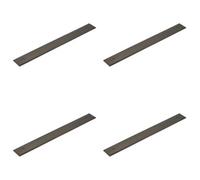 Loops 4 Pack Elegant Dark Bronze Backplate For Cabinet Handle 268X30mm - Kitchen Drawer Pull Handle