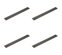 Loops 4 Pack Elegant Dark Bronze Backplates For Cabinet Handle - 268X30mm - Kitchen Drawer Pull Handle
