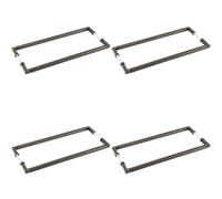 Loops 4 Pack Elegant Dark Bronze Pull Handle 425mm Back To Back For Cabinets And Doors - Door Handle