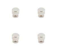 Loops 4 Pack Elegant Knurled Cupboard Knob In Polished Nickel With Antique Brass Options - Kitchen Cabinet Knob