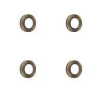 Loops 4 Pack Elegant Knurled Outer Rose In Antique Brass For Doors - Door Handle