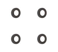 Loops 4 Pack Elegant Knurled Outer Rose In Dark Bronze Finish For Doors - Door Handle