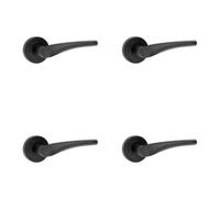 Loops 4 Pack Elegant Matt Black Lever Door Handle For Modern Spaces - Interior Handle