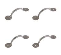 Loops 4 Pack Elegant Pewter Bow Cabinet Handle 138X38mm For Stylish Interiors - Kitchen Drawer Pull Handle