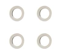 Loops 4 Pack Elegant Plain Outer Roses For Escutcheons In Polished Nickel - Solid Brass Key Hole Cover