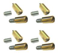 Loops 4 Pack Elegant Polished Brass Locking Sash Stop For Enhanced Security - Window Fastener