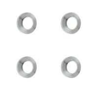 Loops 4 Pack Elegant Reeded Outer Roses In Satin Nickel Finish For Stylish Doors - Door Handle