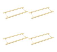 Loops 4 Pack Elegant Satin Brass Pull Handle 425mm - Back To Back Design For Modern Homes - Door Handle