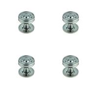 Loops 4 Pack Elegant Satin Nickel Cupboard Knob For Modern Interiors - Kitchen Cabinet Knob