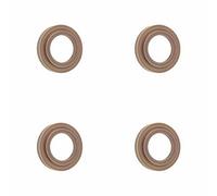 Loops 4 Pack Elegant Stepped Outer Roses In Grade 304 Antique Brass For Doors - Door Handle