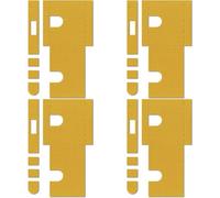 Loops 4 Pack - Fire Brigade Lock Kit Intumescent Strip Pack Set- Fire Smoke Door Frame Set