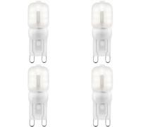 Loops 4 Pack Frosted Pc G9 2W Smd Led Light Bulb - Non-Dimmable Cool White - 200Lm 4000K