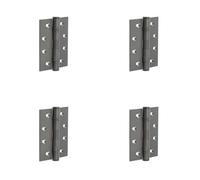 Loops 4 Pack Heavy-Duty Certifire Stainless Steel Grade 13 Ball Bearing Hinges - 102X76X3mm Dark Bronze - 30/60 Fire Door Hinge